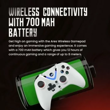 COSMIC BYTE ARES WIRELESS GAMEPAD WHITE